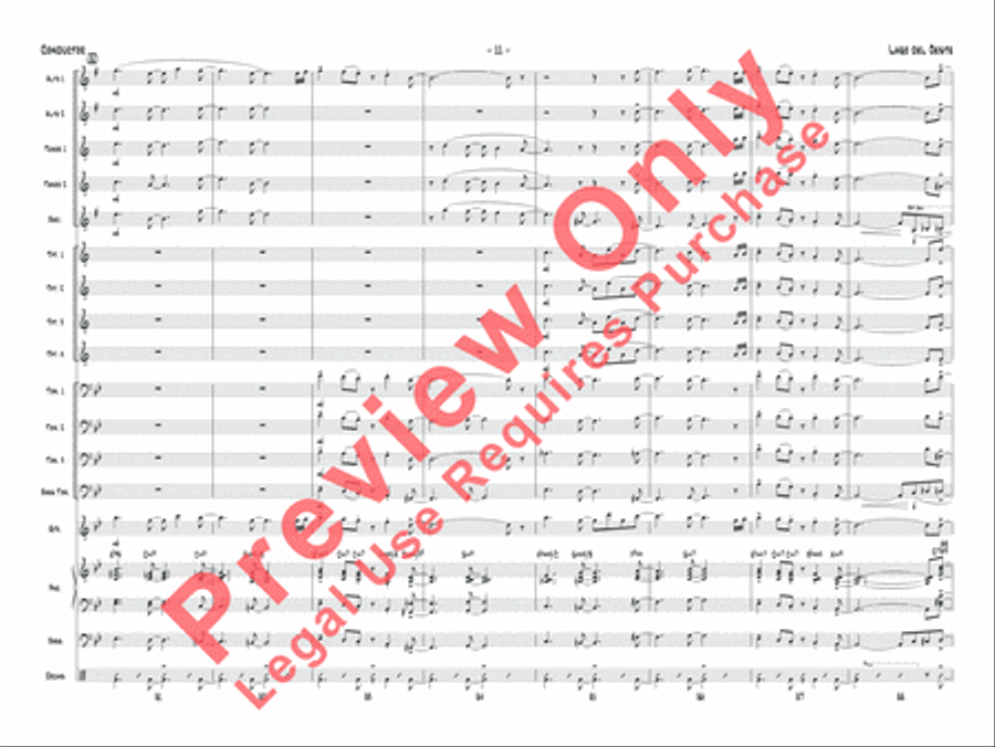 Lago del oeste Jazz Ensemble scores gallery preview page 14