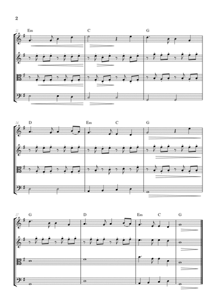 Auld Lang Syne • New Year's Anthem | String Quartet sheet music with chords image number null