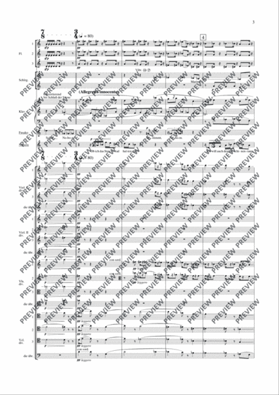 Das verratene Meer Study Score scores gallery preview page 14