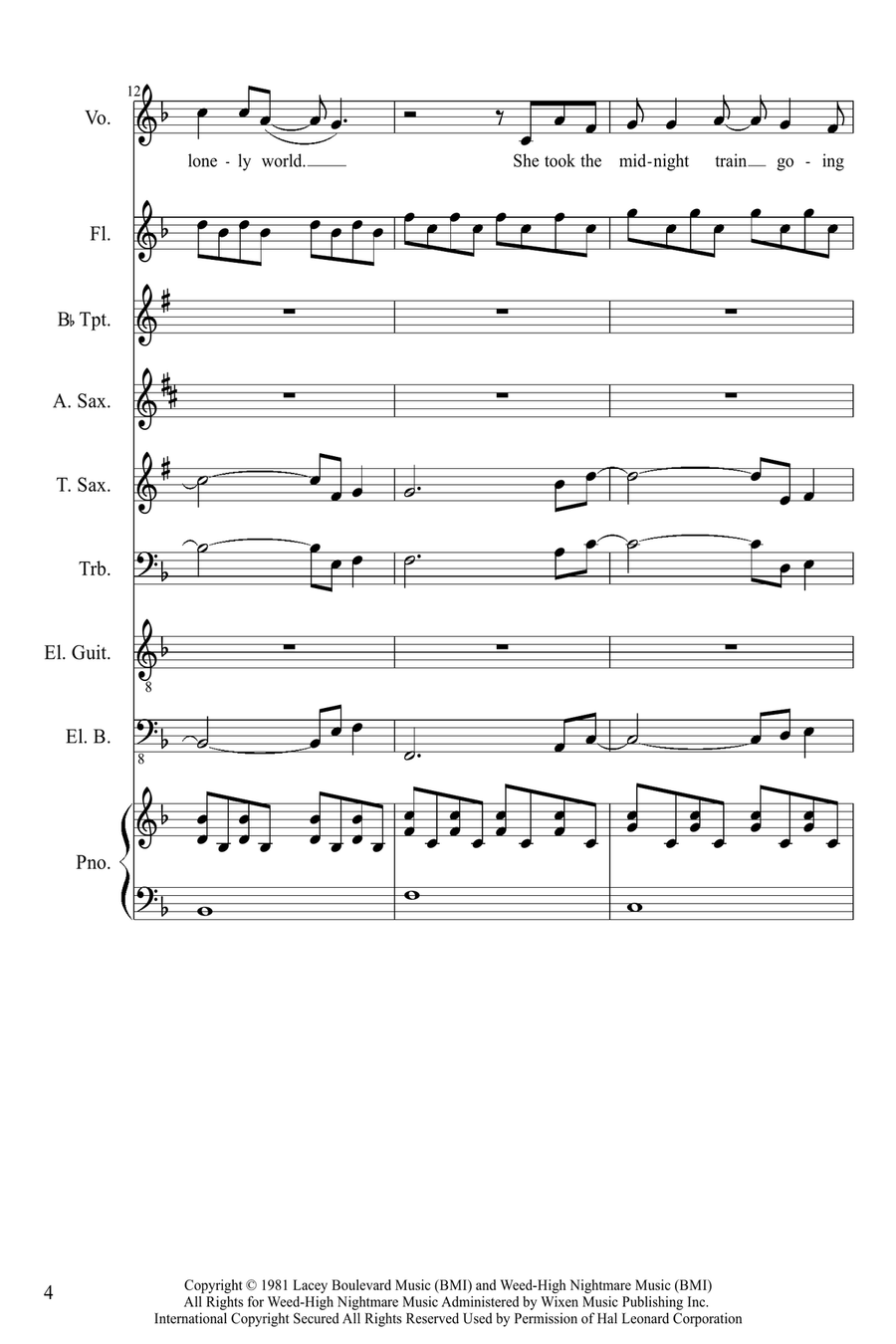 Don't Stop Believin' Large Ensemble scores gallery preview page 4