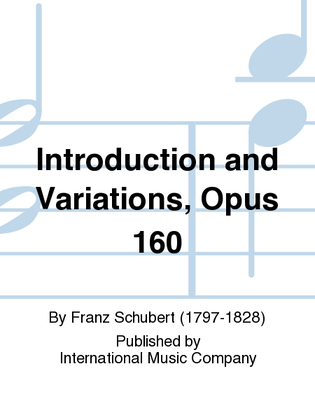 Book cover for Introduction And Variations, Opus 160