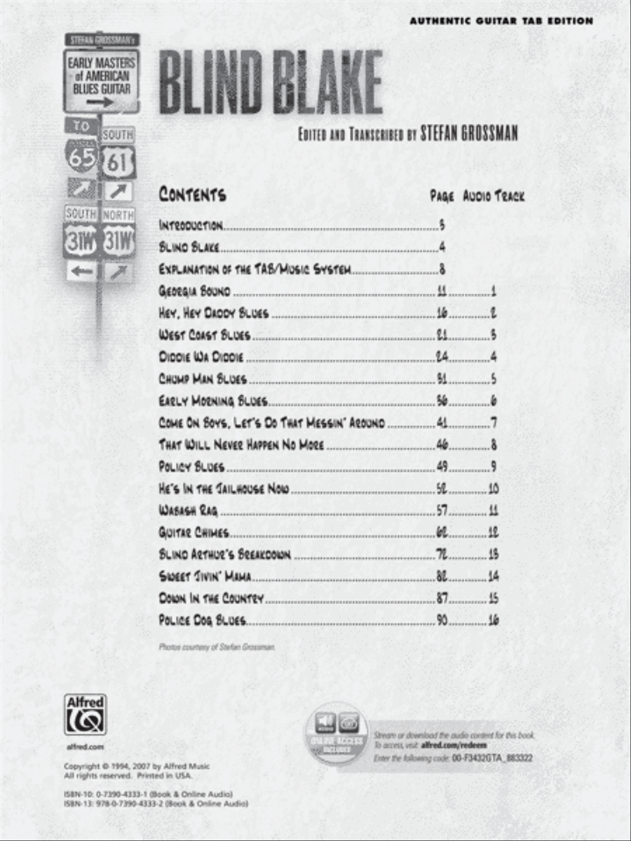 Stefan Grossman's Early Masters of American Blues Guitar: Blind Blake image number null