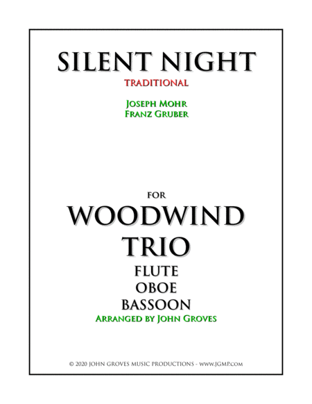Silent Night - Woodwind Trio image number null