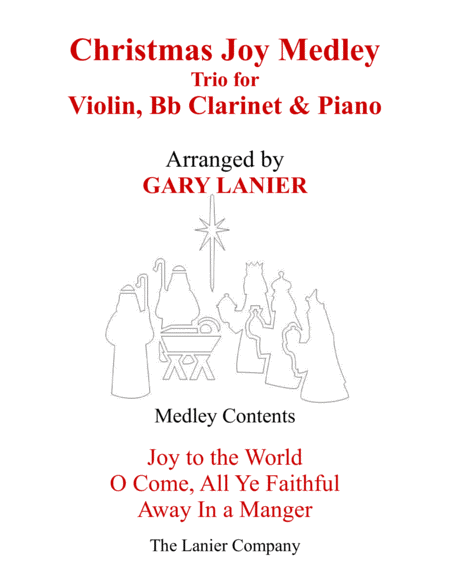 CHRISTMAS JOY MEDLEY (Trio – Violin, Bb Clarinet & Piano with Parts) image number null