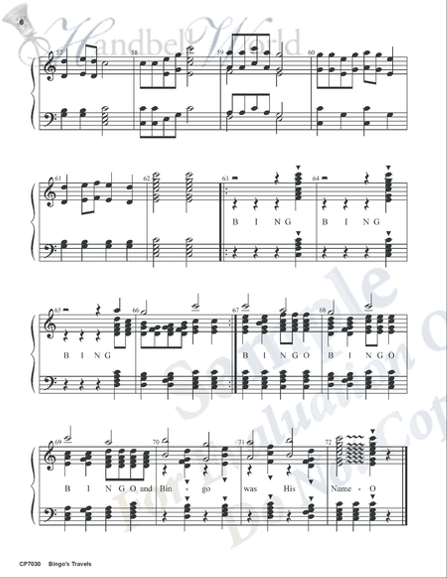 Bingo's Travels 3-Octaves scores gallery preview page 5