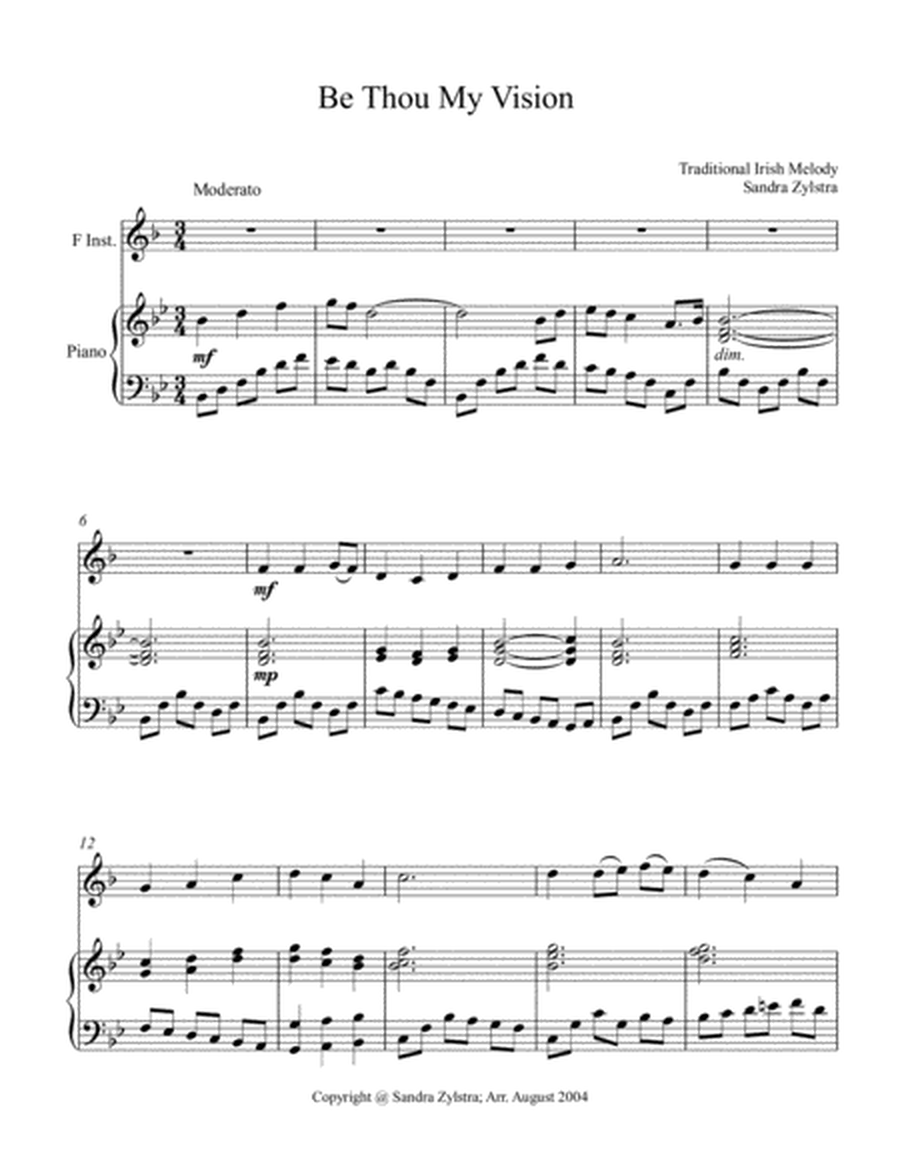Be Thou My Vision (treble F instrument solo) image number null