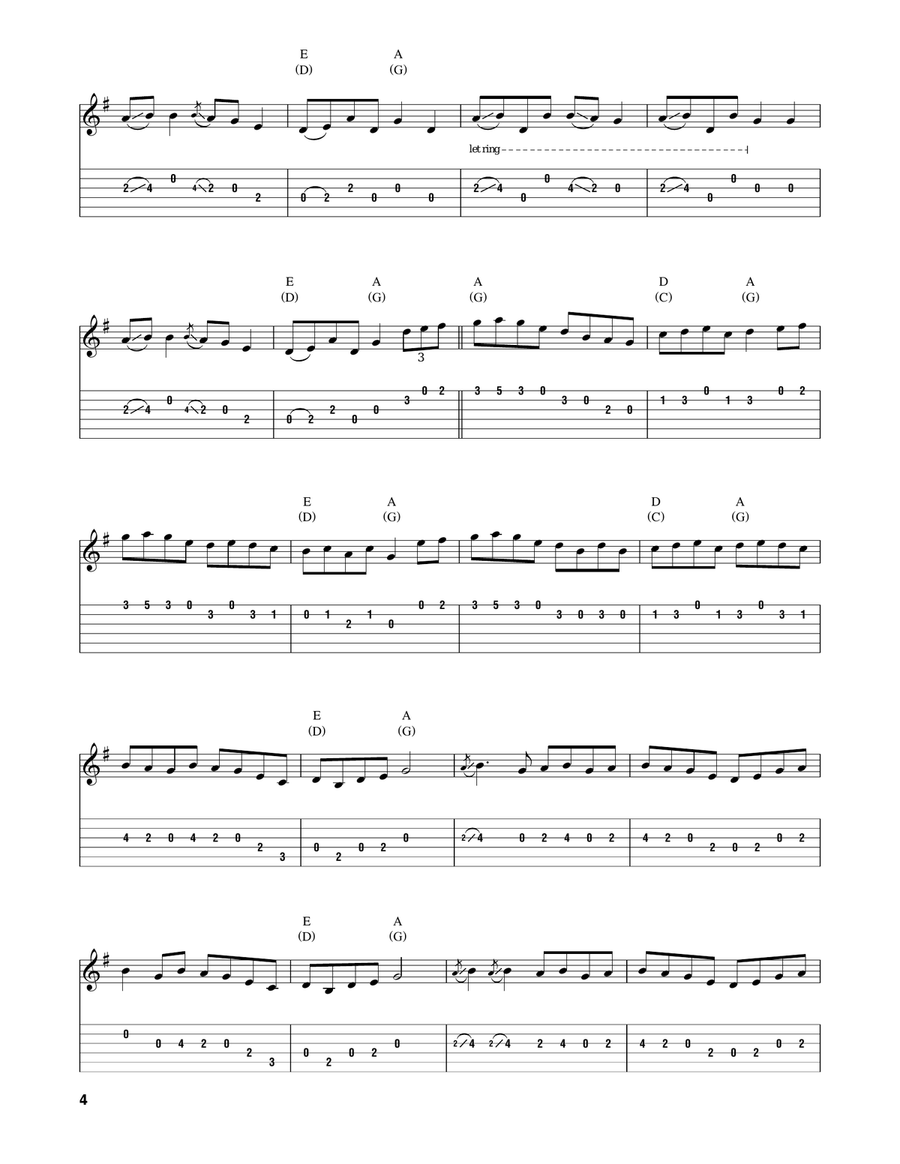 Cripple Creek Acoustic Guitar scores gallery preview page 4