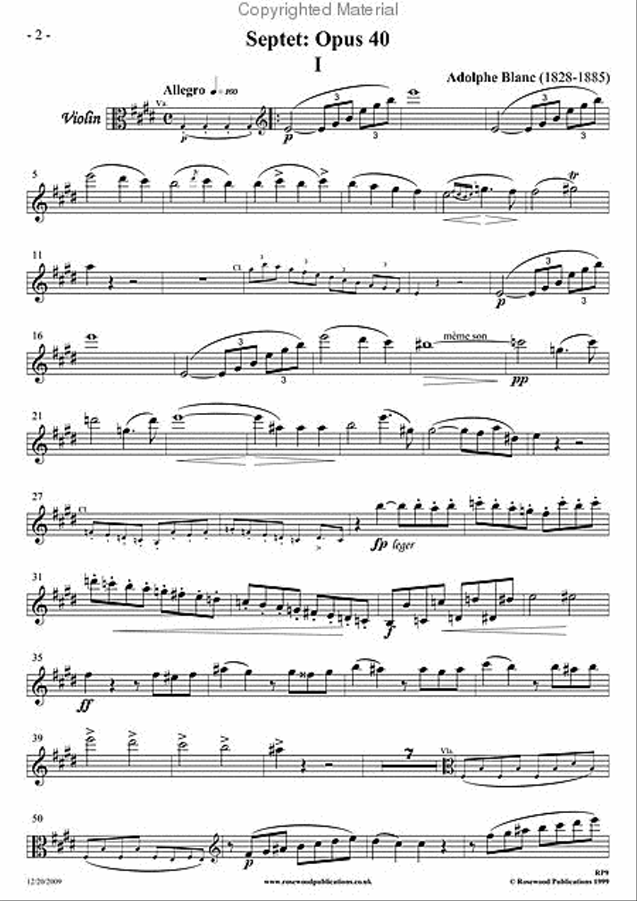 Septet Septet A Clarinet scores gallery preview page 3