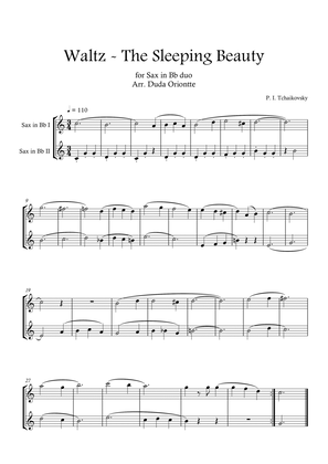 Book cover for Waltz - The Sleeping Beauty (SAX IN Bb DUO ) TCHAIKOVSKY - beginner - Disney