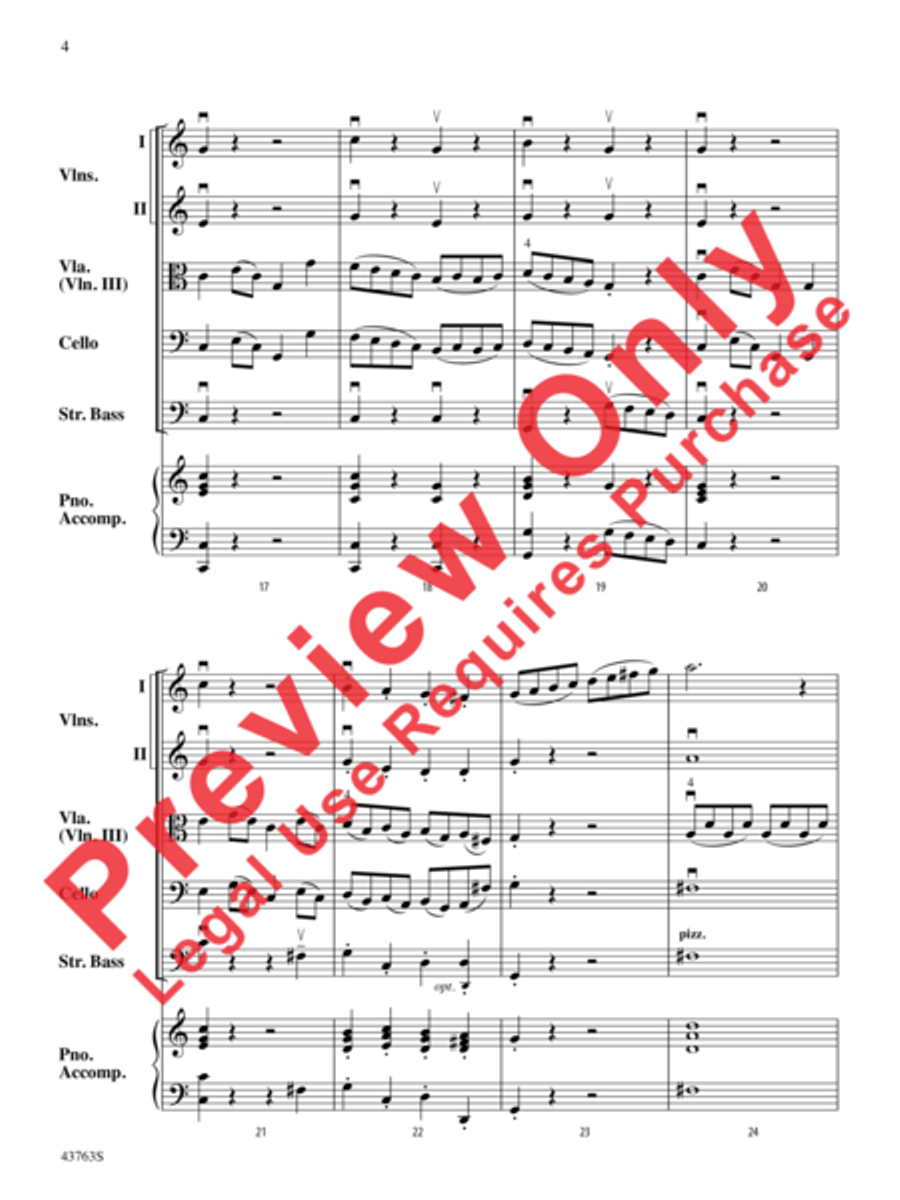 Sonatina in C String Orchestra scores gallery preview page 5