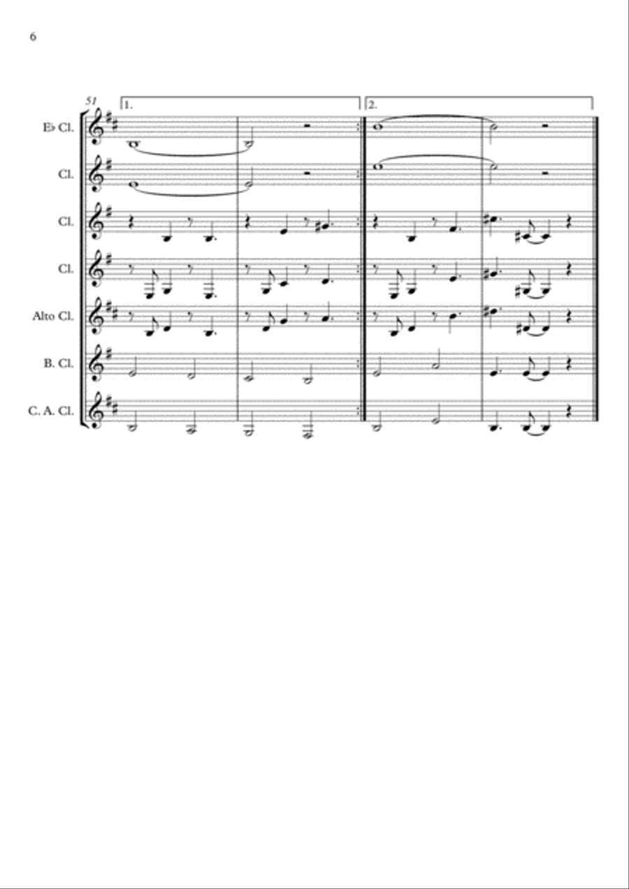 Puttin' On The Ritz Woodwind Quartet scores gallery preview page 6