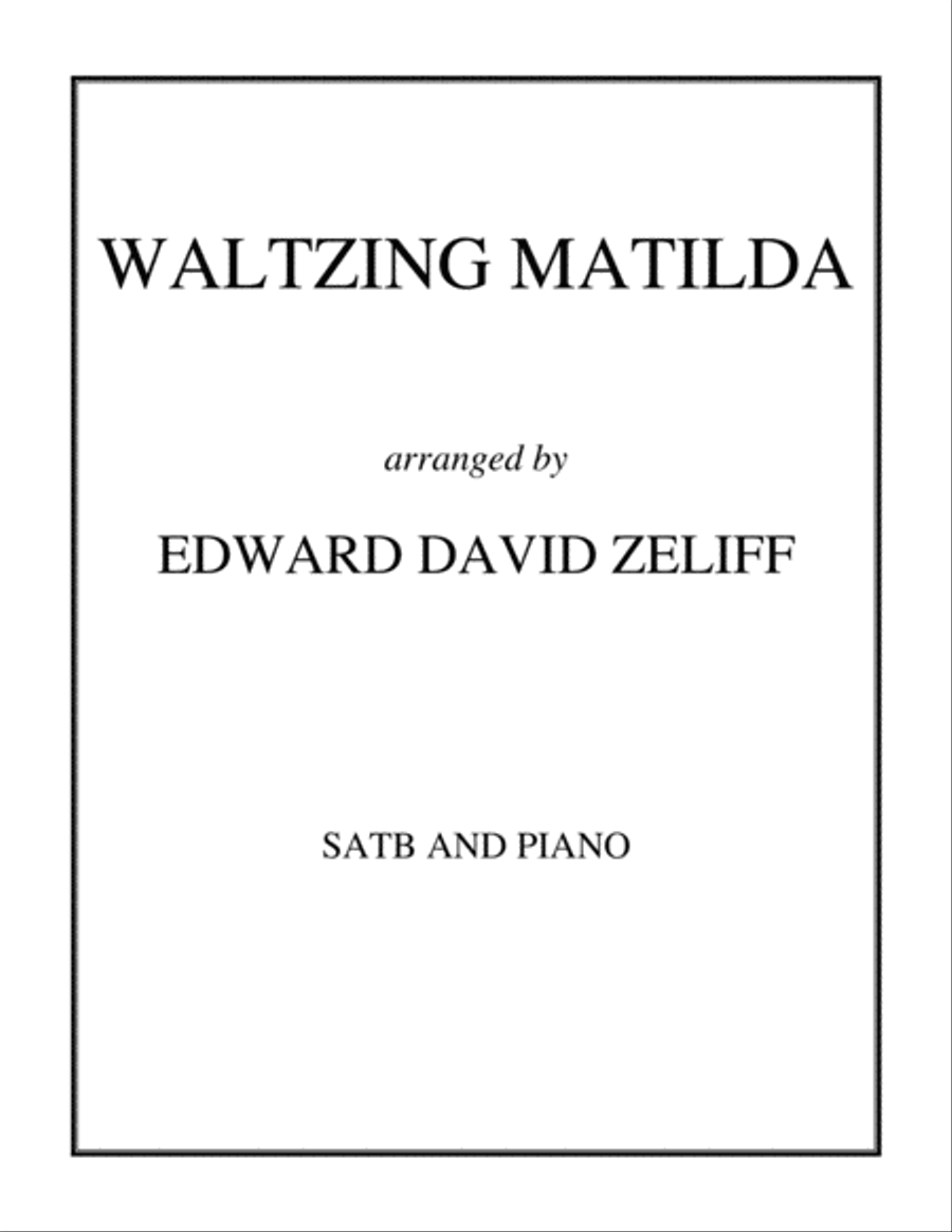 Waltzing Matilda Waltzing Matilda 4-Part scores gallery preview page 1