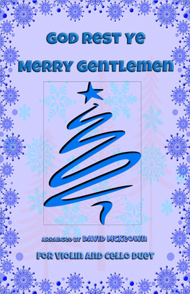 Book cover for God Rest Ye Merry Gentlemen, Jazz Style, for Violin and Cello Duet