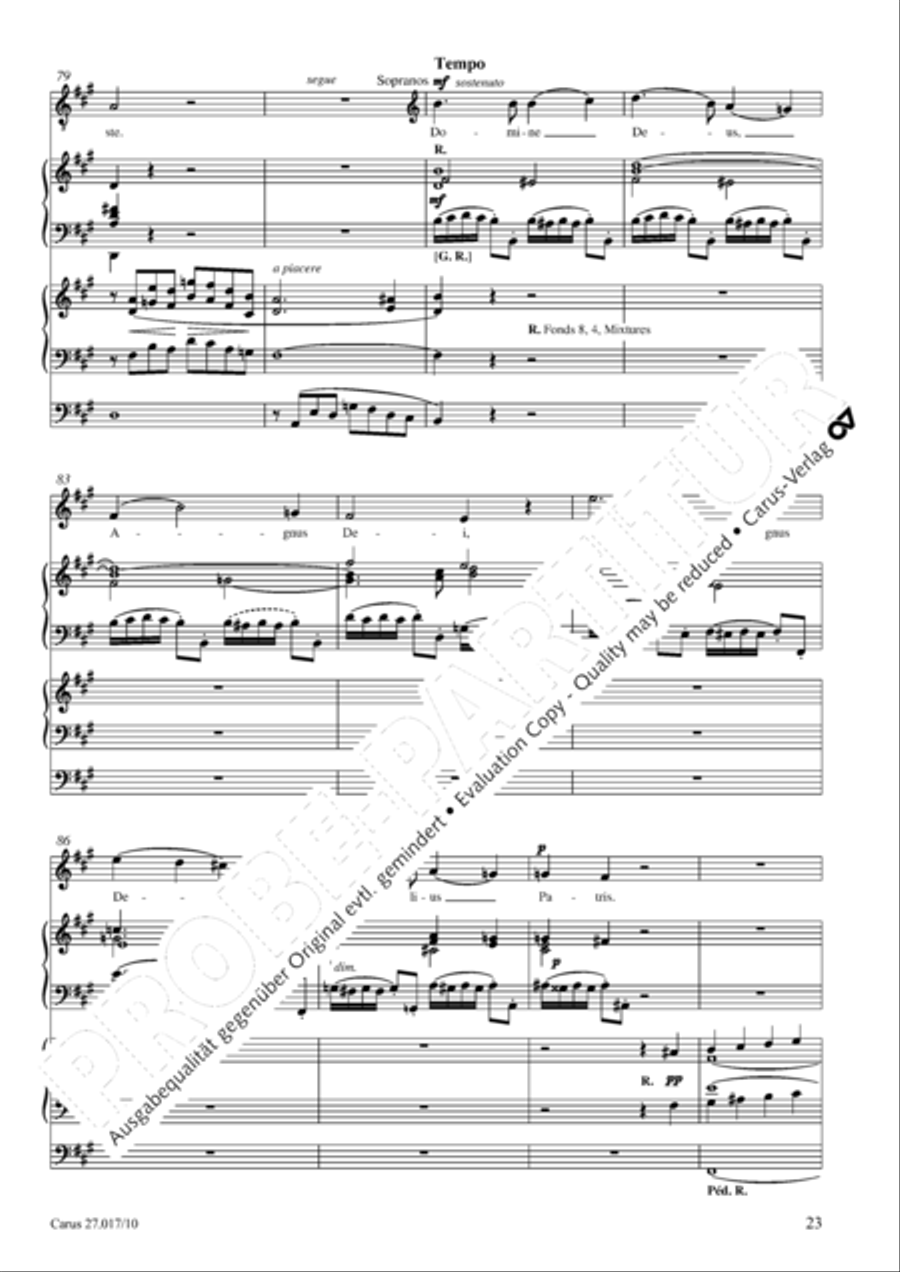 Messe solennelle en ut diese mineur 4-Part scores gallery preview page 24