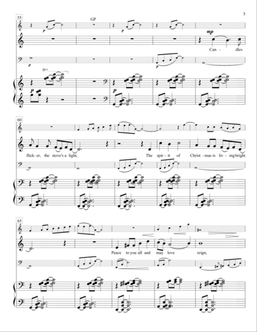 Snowflakes fall softly Voice scores gallery preview page 5