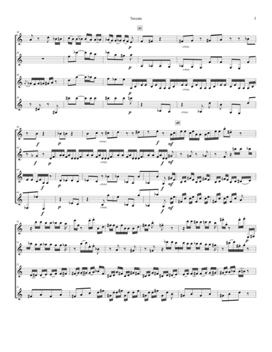 Sergei Prokofiev, Toccata op. 11. Arranged for Clarinet Quartet