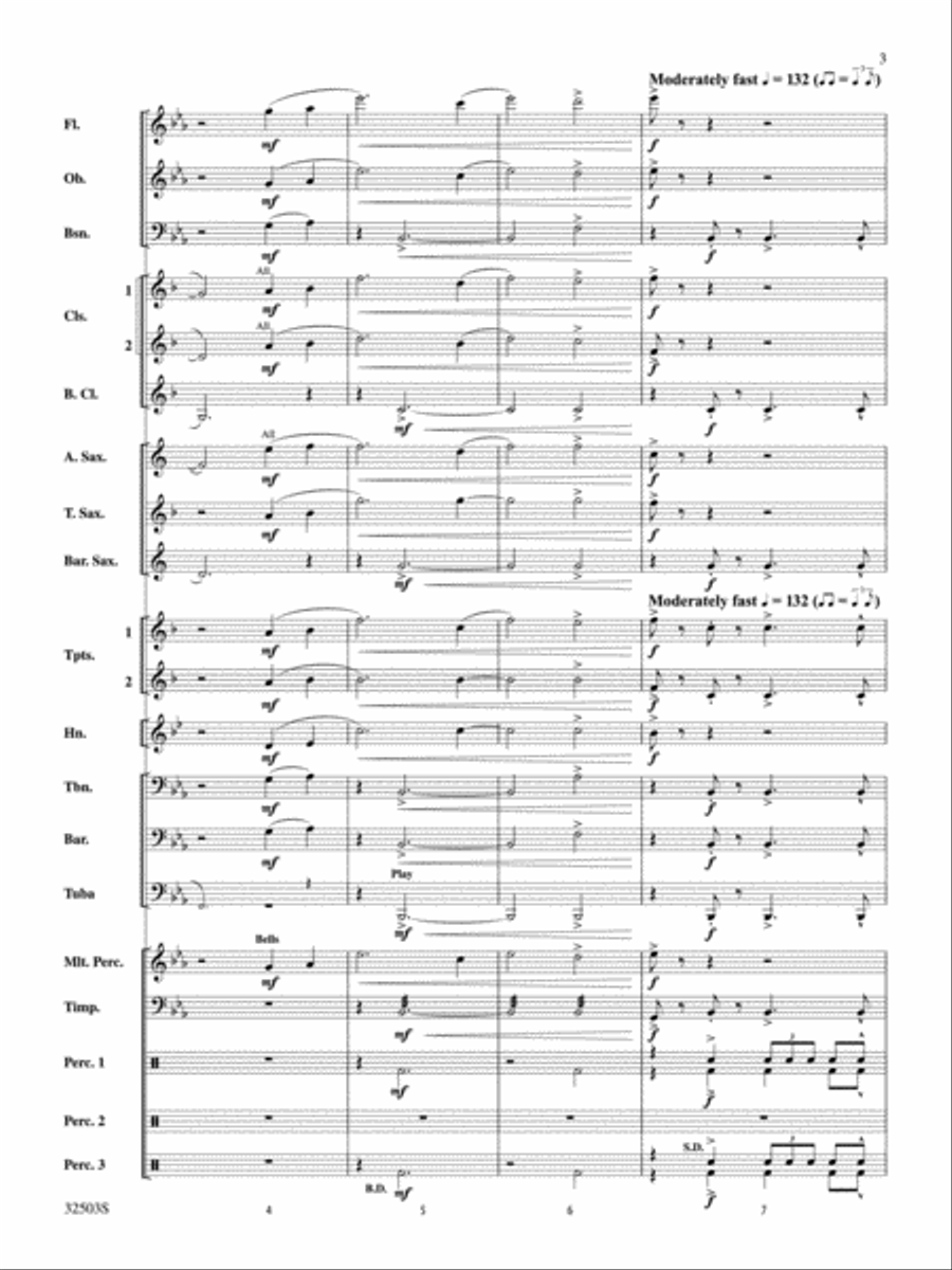 Mack the Knife Concert Band scores gallery preview page 3