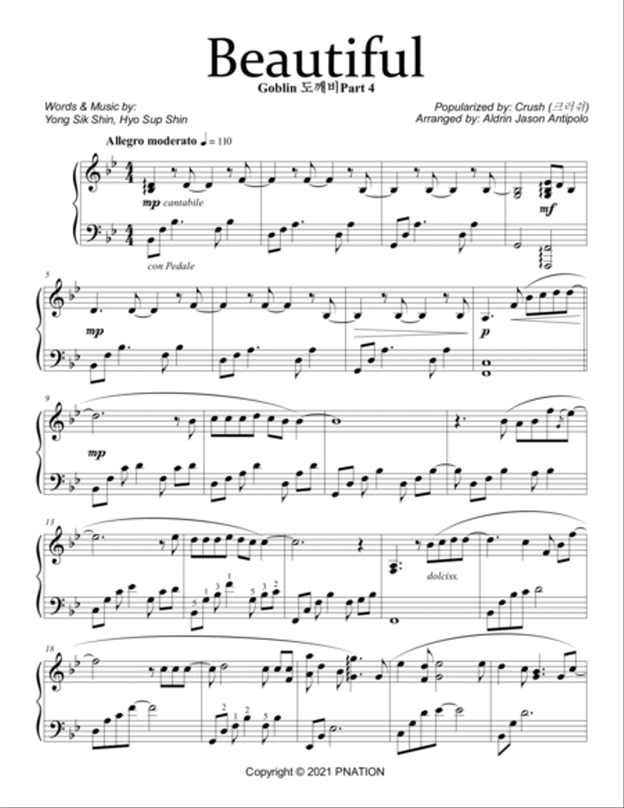 Beautiful Easy Piano scores gallery preview page 2