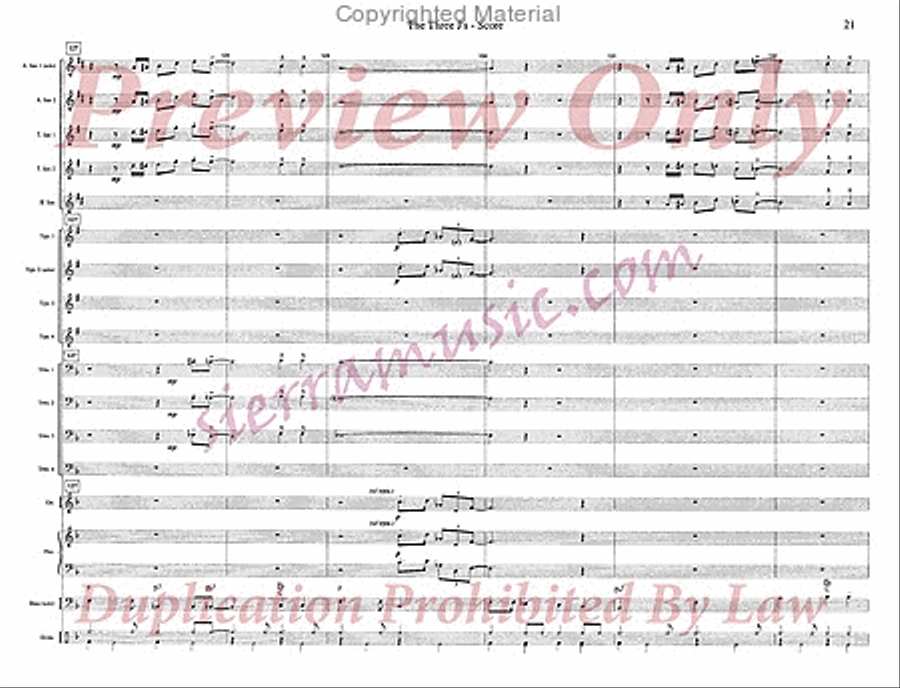The Three J's Jazz Ensemble scores gallery preview page 22