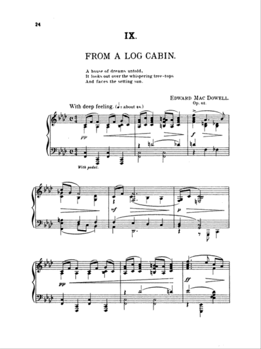 MacDowell: New England Idylls, Op. 62 Piano Solo scores gallery preview page 1
