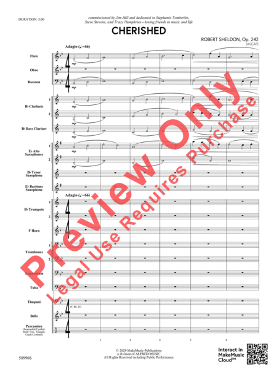 Cherished Concert Band scores gallery preview page 4
