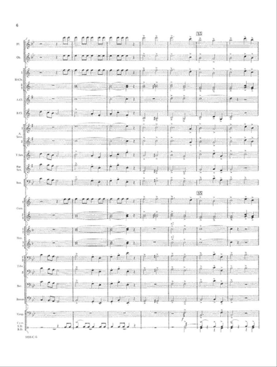 Marche Militaire Francaise Concert Band scores gallery preview page 6
