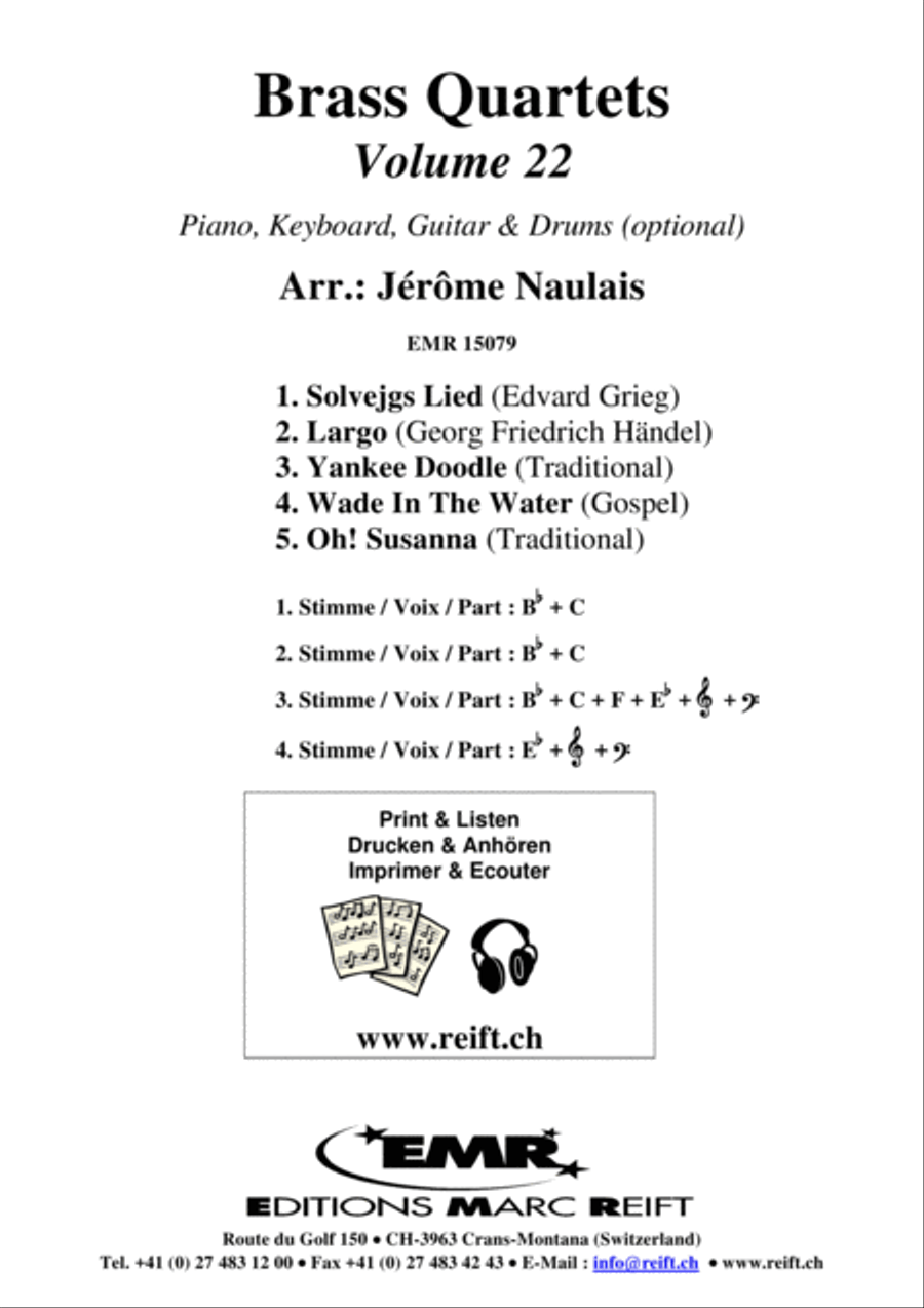 Brass Quartets Vol. 22 Brass Ensemble scores gallery preview page 2
