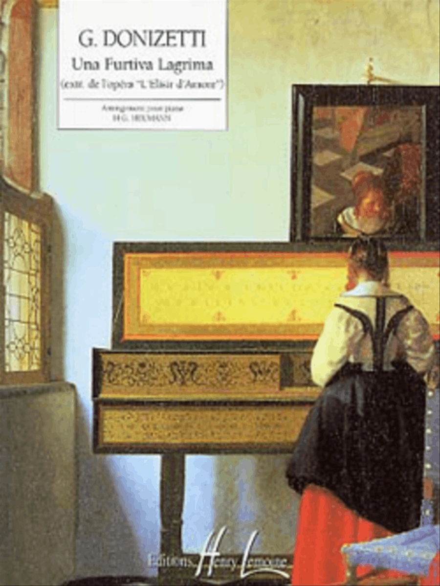 L'Elisir d'amore: Una Furtiva Lagrima Piano Solo scores gallery preview page 1