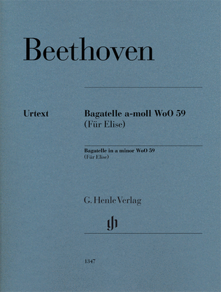 Book cover for Bagatelle in A minor WoO 59 (Für Elise)