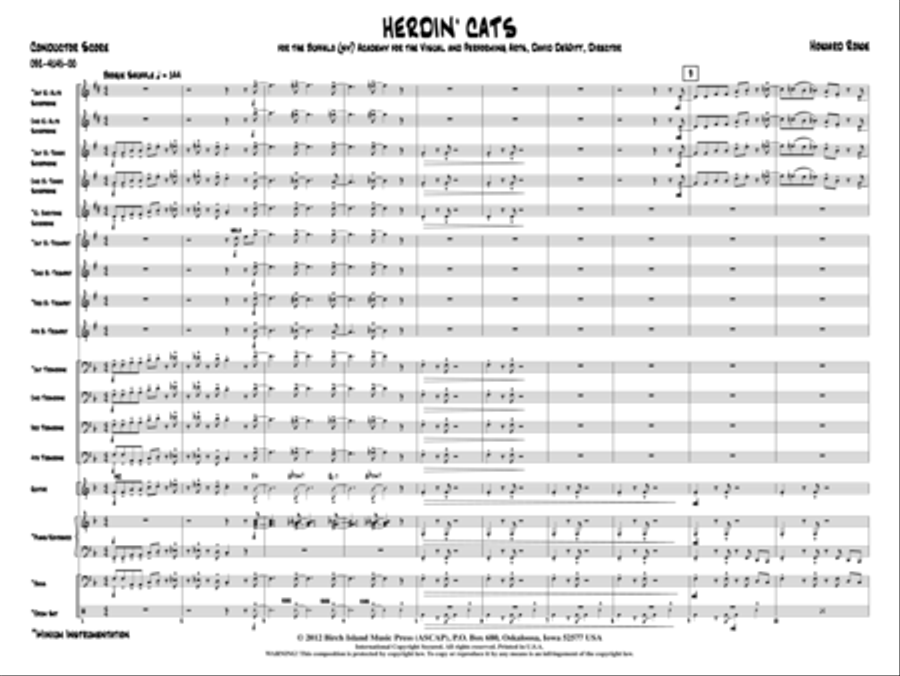Herdin' Cats Herdin' Cats Jazz Ensemble scores gallery preview page 2