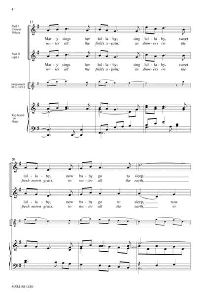 Mary Sings Her Lullaby/Like Gentle Rain (Downloadable Choral Score)
