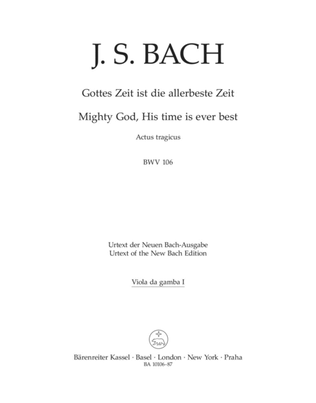 Book cover for Mighty God, His time is ever best BWV 106 'Actus tragicus'