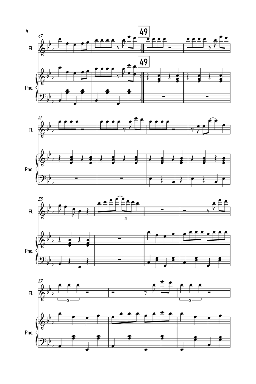 Savage Love Flute Solo scores gallery preview page 4