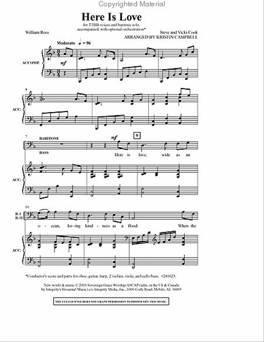 Here Is Love TTBB scores gallery preview page 2
