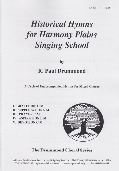 Historical Hymns for Harmony Plain Song School image number null