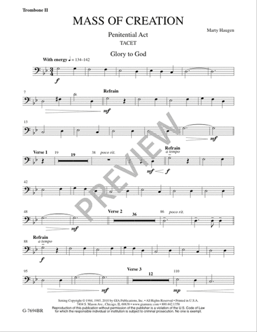 Mass of Creation - Brass and Timpani edition 3-Octaves scores gallery preview page 22