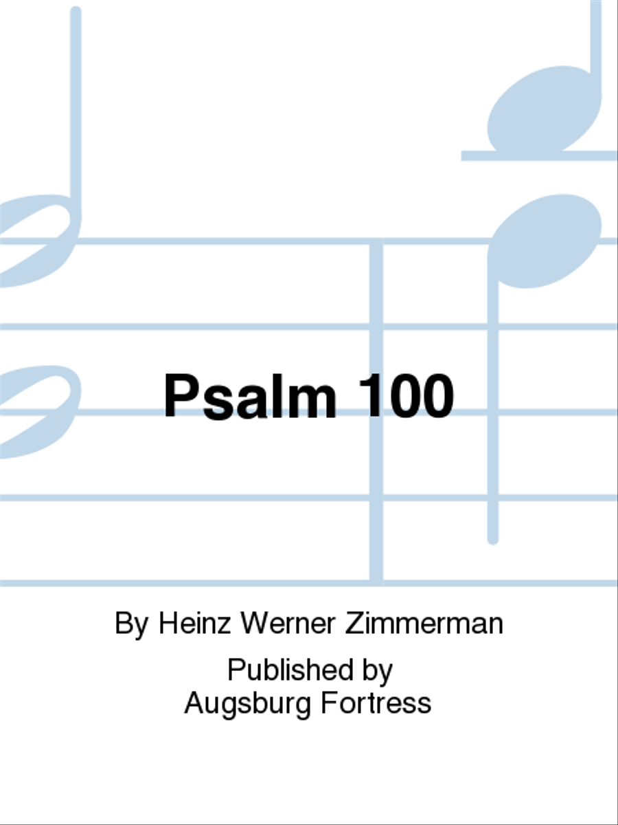 Psalm 100 4-Part scores gallery preview page 1