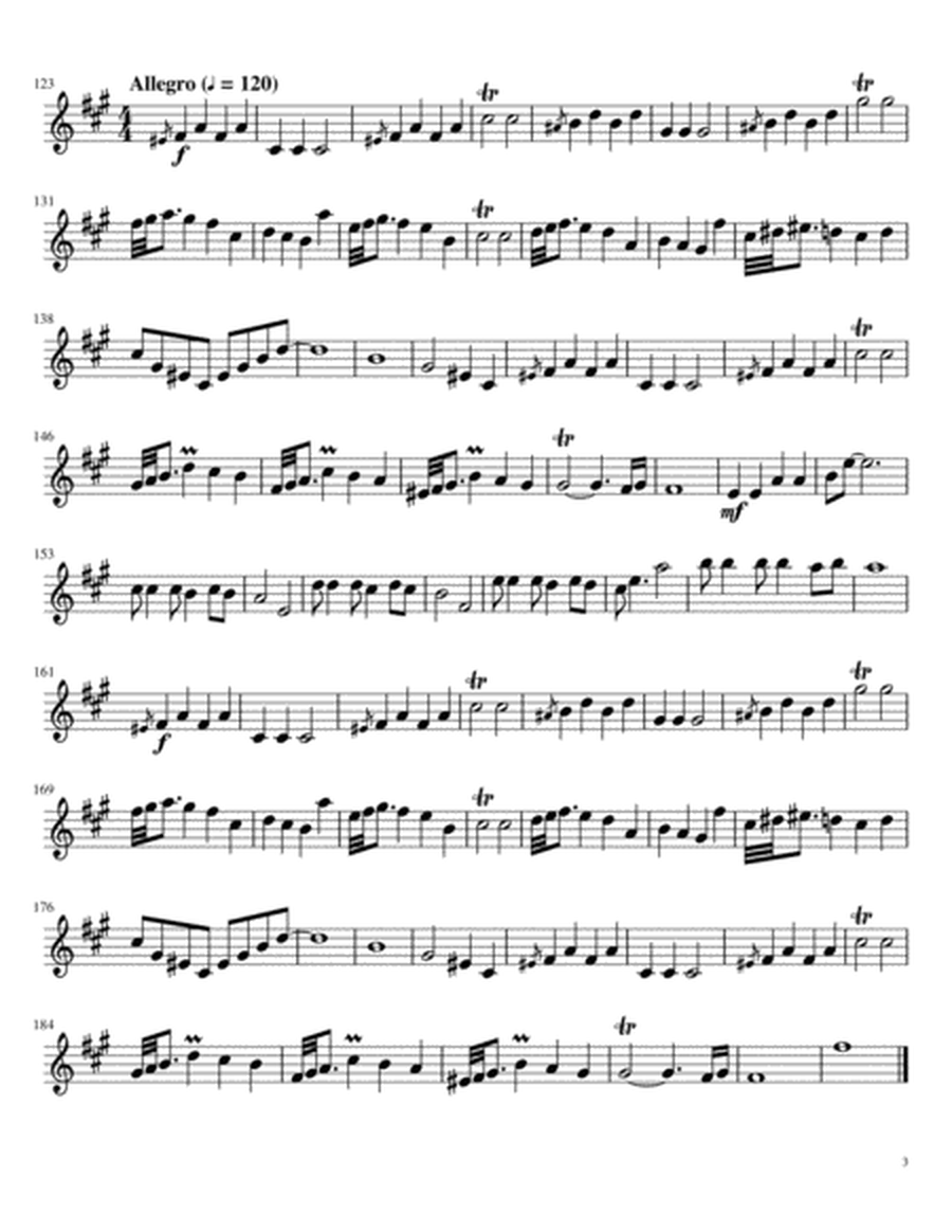 Opus 147a, Little Fantasy for Trumpet Solo in E-la image number null