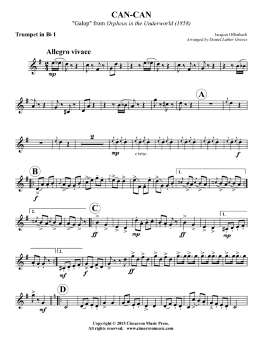 Can-Can Can-Can Brass Quintet scores gallery preview page 5