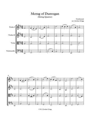 Book cover for Morag of Dunvegan (String Quartet)