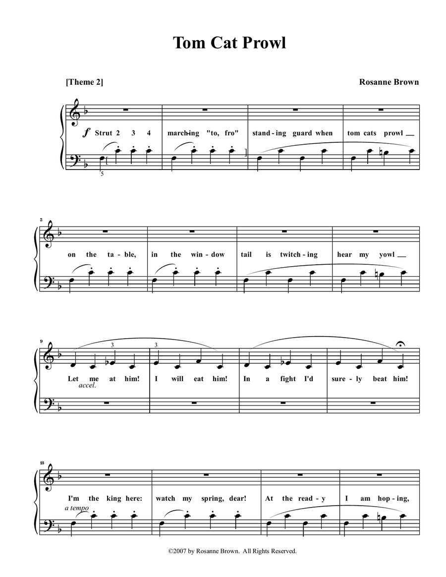Cat's Meow Suite Easy Piano scores gallery preview page 3