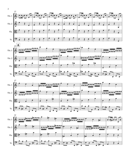 A. VIVALDI : Concerto in Do Maggiore RV110, a new arrangement for string orchestra
