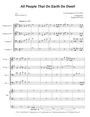 All People That On Earth Do Dwell (Duet for Soprano and Tenor solo) (Full Score - Alt.) - Score Only