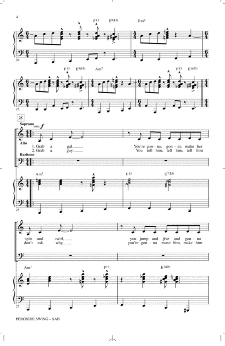 Peroxide Swing 3-Part scores gallery preview page 2