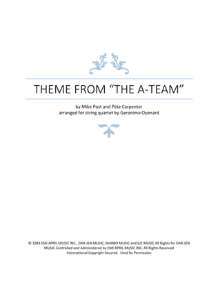 Book cover for Theme From "the A Team"