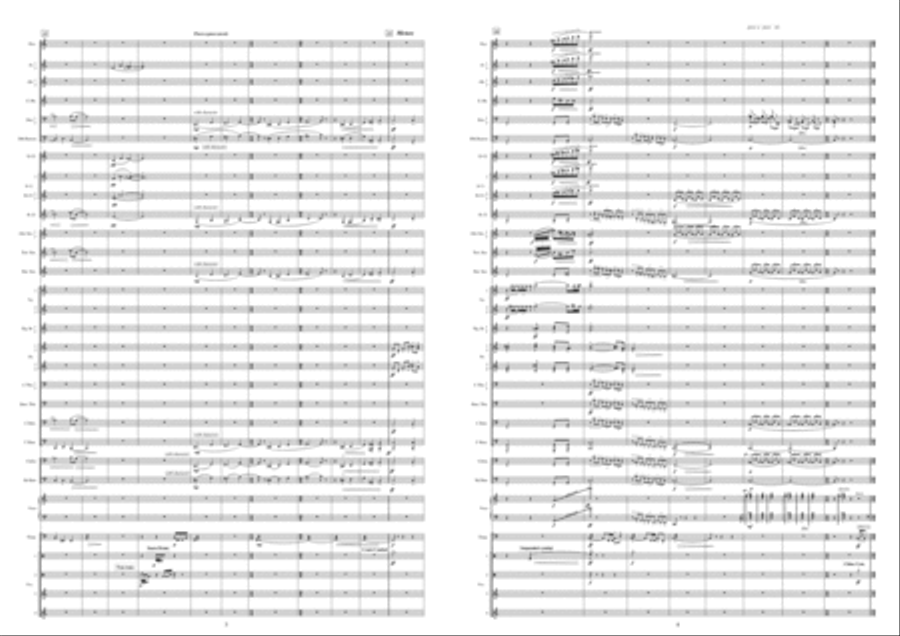 Symphony No. 2: States Of Mind, Opus 87 Concert Band scores gallery preview page 3