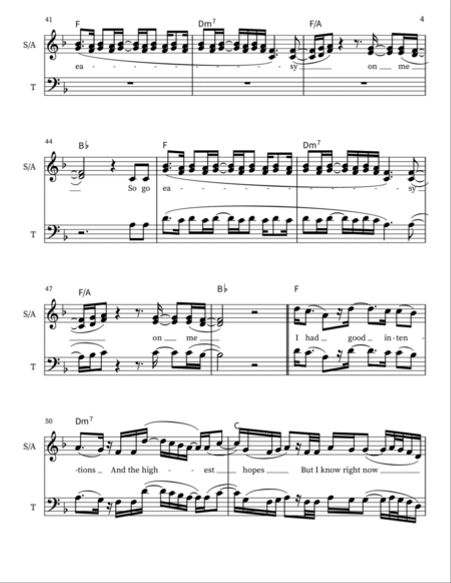 Easy On Me 3-Part scores gallery preview page 4