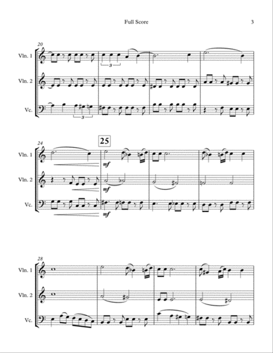 April In Paris April In Paris String Trio scores gallery preview page 3
