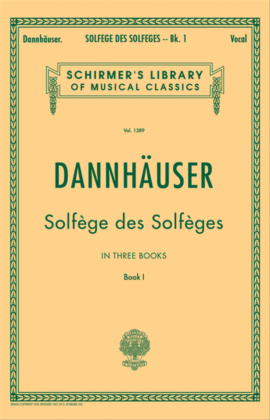 Solfége des Solféges – Book I