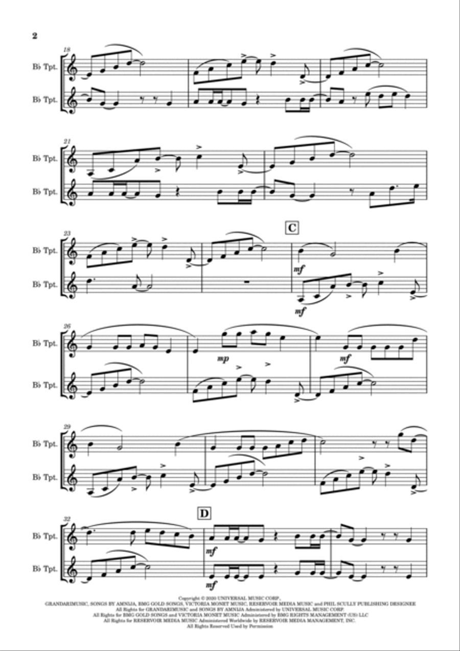 Positions Trumpet Duet scores gallery preview page 3